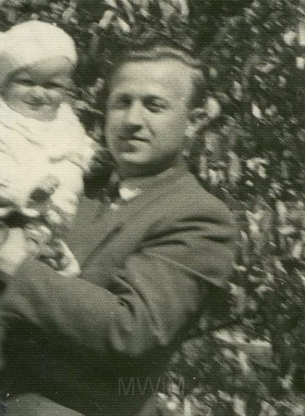 KKE 4566.jpg - Czesław Kurmin z synem Mirosławem, Olsztyn, 1959 r.
